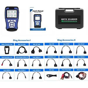 Batterijbelastingstester, M100 Motorcycle Diagnostic Tool Universal Motorbike Scanner 2in1 M100 Pro Motor scan batterijtester gratis verzending voor zware vrachtwagenmotorfietsen(M100 Full Version)