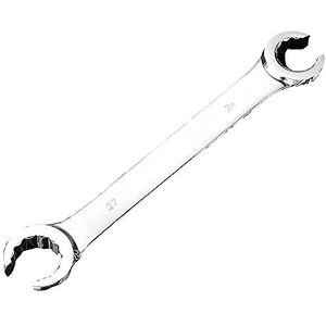Flare Moersleutel 1 STKS Dubbele End Open Ring Spanner Rempijpsleutel Metrisch voor Thuis en Auto Repareren (24x27mm)