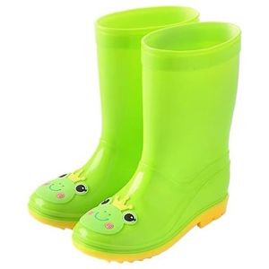 Regenschoenen for jongens en meisjes, regenlaarzen, waterdichte schoenen, antislip regenlaarzen(Color:GREEN,Size:32/23)