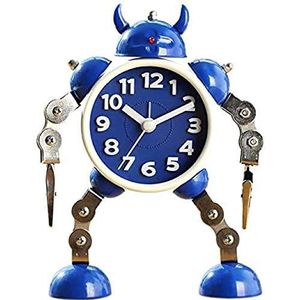 Wekker Vervorming Kids Alarm Metalen Robot Klok Cartoon Anime Tafel Desktop Klok Alarm Horloge Kinderen Stille Alarm
