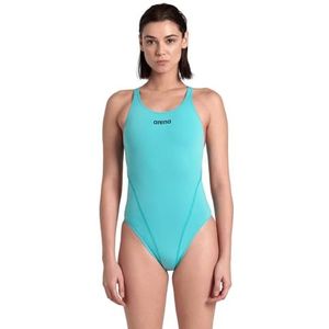 Arena - Performance Solid Swim Tech Team - Badpak - Zwart - Chloorbestendig, UV-bescherming UPF 50+