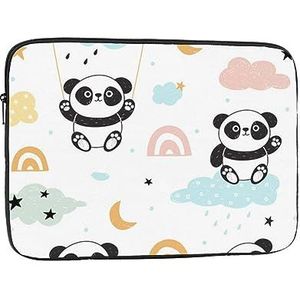 Panda Gedrukt Laptop Sleeve Bag Notebook Sleeve Laptop Case Computer Beschermhoes 17 inch