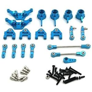 Geschikt for WLtoys 1/28 284161 284010 284131 K989 RC Auto Metalen Upgrade Kit(Blue)
