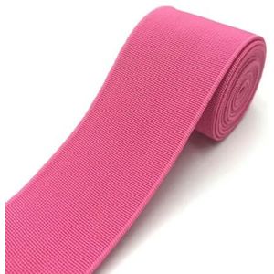 1 meter 40 mm elastische banden voor broeken taille rubberen band stretch singels tapes riem DIY ondergoed kleding naaien accessoires-roze roze-40mm