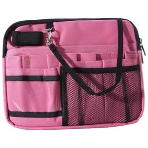 Multi Compartiment Verpleegkundige Taille Organizer Riem Voor Sleutels Werkbenodigdheden Schaar Roze, roze, 25x20.5x2.5cm, als beschrijving