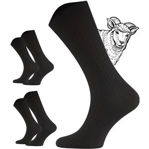 TODO 2 paar diabeticissokken merino zonder elastische tailleband extra brede wol medicijnen diabeticisokken heren (47-50, zwart), zwart, 47/50 EU