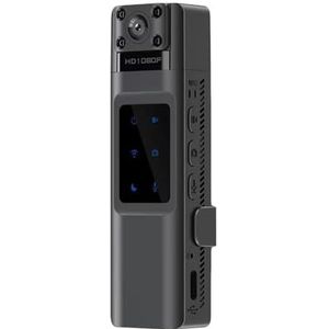 Mini Body Cameram, L13 Draagbare digitale videorecorder Full HD 1080P Mini Wifi-camera 180 ° draaibaar Nachtzicht Loop-opname Mini-lichaamscamera voor Pet Walking, Werk, Reizen(With WiFi)