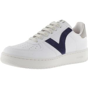 victoria Unisex Adults 1258201-WOMEN Low-Top VICTORIA LEATHER EFFECT LOW TENNIS MADRID & CONTRAST NAVY 41
