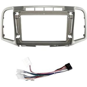 Voor TOYOTA Voor Venza AV10 2009-2017 9 Inch Autofascia Frame Adapter Radio Audio Dashboard Montagepaneel Kit Auto Fascia Radio Paneel(Frame Cable)