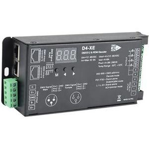 D4-XE 4-kanaals decodercontroller PWM met flikkervrije dimming, digitaal display 12V-36V, 2000Hz, 500, geschikt voor blacklight