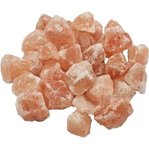 Roze en witte steenzout kristal rotsen brokken voor bad spa detox enige balans decoratie, therapie, ontspanning, 100% authentiek puur natuurlijk premium kwaliteit Himalaya zout (2 kg roze brokken)