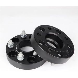 2 Stuks Voor Mazda Auto 15-50mm Wielafstandhouder Adapter Flens Steek 5x114.3 CB 67.1mm 5-gaats Pak Aluminium Velgenspacers(2PCS 45MM)