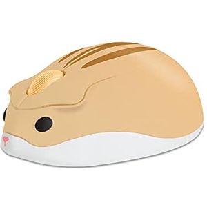 CHNNO1 2.4G draadloze muis USB optische schattige hamster cartoon computer muis mini ergonomische 3D PC office laptop desktop gift kid geel