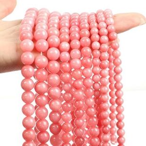 Natuursteen kralen veelkleurig aquamarijn tijgeroog roze agaat glas losse spacer kralen voor sieraden maken DIY armband ketting-rode aderen chalcedoon-4 mm- ongeveer 9