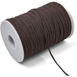 3.0Mm 6mm Kleurrijke rubberen band Elastisch naaien Elastisch lint Elastisch Spandex Band Trim Naaien Stof DIY Kledingstuk Accessoires 10y-bruin-6mm 10yards