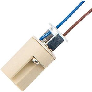 ODETOJOY G9 lamphouder met isol. Kabeltoevoer lampvoet fitting voor LED halogeen fitting keramiek met kwaliteit 0,75mm² kabel (1 stk. G9 lamphouder)
