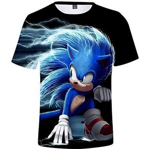 Uniseks Kinderen Sonic The Hedgehog Casual T-shirt Lange Mouwen Hoodie Sonic Trui Sweatshirts, T-shirt-e, M