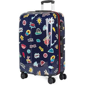 ITACA - Koffer Voor Kids: Koffer Meisje, Koffer Kind, Ride On Koffer, Kids Luggage Trolley Tot. Kids Suitcase 702250, Marine