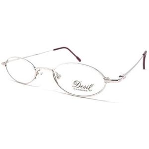 Desil Mexico M-8 sportbril voor dames, verguld, ovaal, vintage-zilver