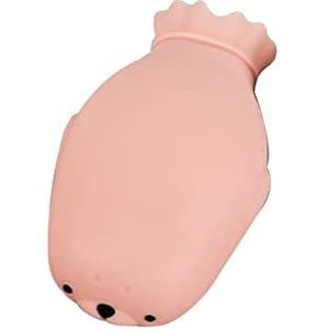 Mini warmwaterkruik, warmwaterkruik 450 ml siliconen verzegelde mini-zak winter handwarmer pijnverlichting warmwaterkruik voor handen en voeten (maat : wit) (Maat: roze)