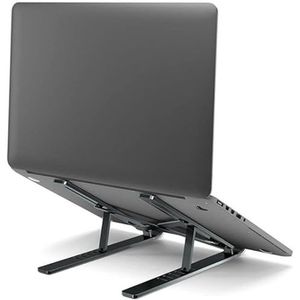 Universele Verstelbare Opvouwbare Standaard Verhoger Steun Laptop tot 18 Inch Zwart