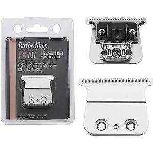 BY MIA FX Skelet Vervanging Trimmer Blade | Competible FX787 FX726 | Titanium Goud Zwart Zilver Blades | Outliner Tondeuse (Zilver)