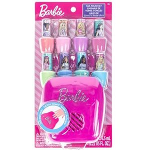 Barbie -Townley Girl niet-giftige, afpelbare, veilige nagellakset op waterbasis met nageldroger voor kinderen, batterijen niet inbegrepen, vanaf 3 jaar
