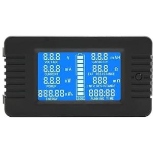 IXITAB PZEM-013 DC 0-200 V 10 A 50 A 100 A 200 A Voltmeter Ampèremeter Auto Batterij Tester Capaciteit Weerstand Stroom Spanning Meter Monitor (Kleur: PZEM-015 100A-FL)