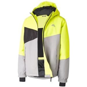 Crivit Skijack voor kinderen en jongeren, Grijs Geel 146/152, 134-164