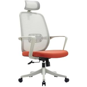 Ergonomische Bureaustoel Eenvoudige Ergonomische Stoel, Roterende Lift, Bureaustoel, Moderne Vergaderstoel, Thuisstudeerstoel, Computerstoel Bureaustoel(Orange,B)