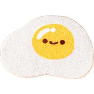 Leuke badmat badkamer antislip zacht tapijt for douches creatieve eieren pluche microvezel superabsorberend pluche tapijt kinderkamer decor Douchematten (Color : 40CMx60CM)