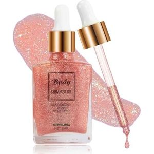 MEPHILIMIA Body Glitter Oil Body Glitter Oil vloeibare highlighter vloeibare highlighter Glow Fusion Highlighting Drops Glow Shiny Makeup 30ml (03)