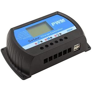 Zonne-laadregelaar, PWM Zonne -controller RTD-40A 12V/2 4V LCD Display met 5V dual USB Kassen