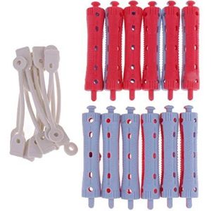 12x Haar Krultang Klemmen Kapper Perm Staven Haar Styling DIY Tool 7 x 1,5 cm, 1,5 cm