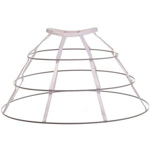 GRACEART Driehoekig crinoline band rok zwart, wit, One size