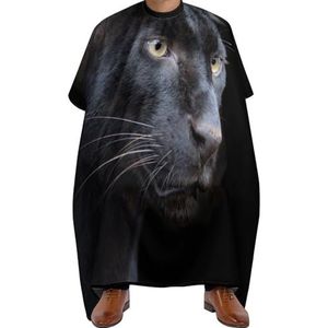 Kapperscape Wild Zwart Panter Haar Salon Cape Professionele Barber Cape Verstelbare Haarknipper Cape Voor Volwassenen Kapperswinkels 140 x 168 cm