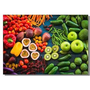 Spices, fruit & groenten (levendige vruchten en groenten, 70 x 100 cm)