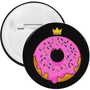 Donut Ronde Knop Broche Pin Leuke Blik Badge Gift Kleding Accessoires Voor Mannen Vrouwen