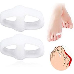 PEDIMEND Little Toe Separator voor Bunion Relief | Tailor's Bunion Protector | Helpt bij het strekken en uitlijnen van de tenen | Unisex | Voetverzorging (Double Loop Pinkie Toe Separator, 3PAIR - 6