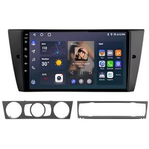 Android 12 Auto Stereo MP5 Player 9'' Screen Autoradio Voor BMW 3 Series E90 2005-2013 Car-play Android Auto GPS-navigatie Bluetooth RDS FM AM DAB+ Radio Stuurbediening Voice Control(4 Core 1G+16G)