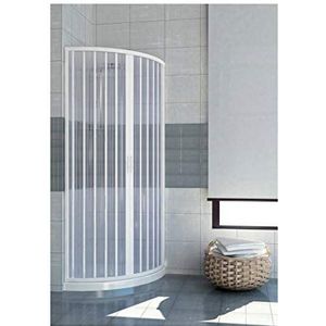ROLLPLAST PINTO Douchebijlage Halfronde kunststof PVC 800x800 mod. Schorpioen met centrale opening