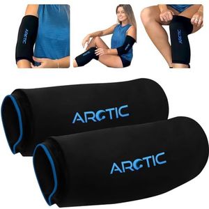 Arctic Neck Relief Knie- en elleboog-ijspakket - Twee Pack-Cold & Heat Therapy voor knie, elleboog, dij flexibele koude wrap voor pijn en verwondingen van knie, elleboog, enkel, kuit, voor letsel en