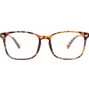 XYZ Eyewear Leesbril - Dames - Heren - Leesbrillen - Trendy - Lees bril - Leesbril met sterkte - Voordeel - Stijlvol - Met sterkte (Panterprint, Sterkte +1.00)