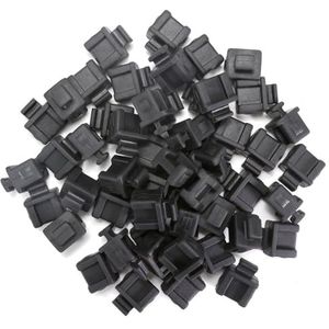 QSFPTEK 50 stks SFP Anti-Dust Cap voor SFP/SFP+ poort, Fiber Optic Dust Caps, Port Protector voor Switch, Netwerkkaarten, Router, Media Converters, 50 stks