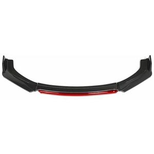 Voor Audi A4 A5 A6 A8 Auto Voorbumper Lip Splitter Universele Spoiler Diffuser Lip Kit Auto Bumper Fin Splitter Diffuser(Koolstoflook)