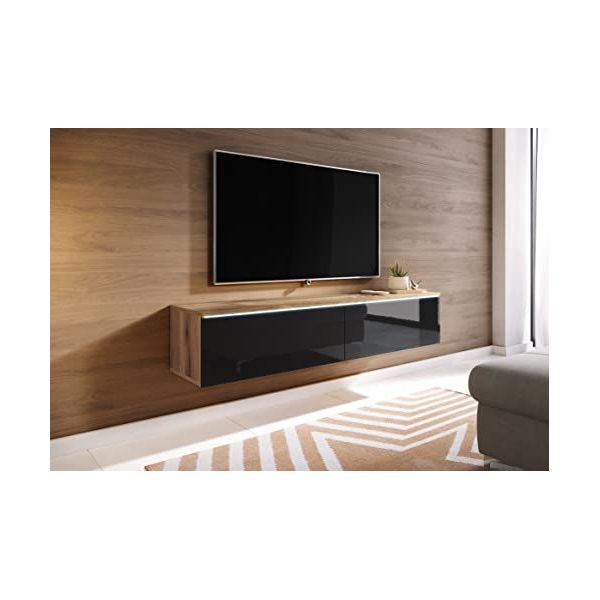 Zwevend tv meubel met led - kasten outlet | Laagste prijs | beslist.nl
