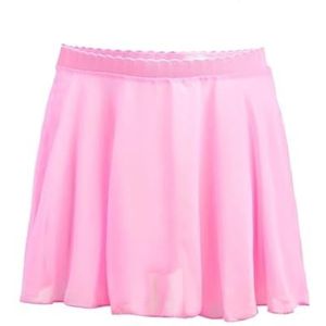 Chiffon rok voor dames, ballet-taille-tricot, chiffonrok, ballet-chiffon-wikkelrok, meisjes-ballet-chiffon-wikkelrok, dansrok voor peuters en kinderen, roze, XL for150-165cm