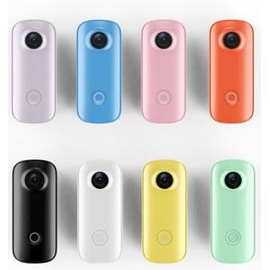Actiecamera, C100 Mini Magnetische Actiecamera Draagbare Duimcamera Draagbare Hanger Body Camera for Reis Vlog Interview Opname,voor fietsen, motorfietsen(Pink)