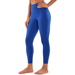 CRZ YOGA Sportbroek voor dames, yoga, leggings met hoge taille-nekgevoeling - 25 Inches Golven blauw L
