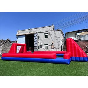 Vinfgoes Rood+Blauw 12x6m Openlucht Opblaasbaar Voetbalveld Opblaasbare Voetbal & Voetbalveld Hof voor Schoolspeelplaats/Familie/Teamspelen